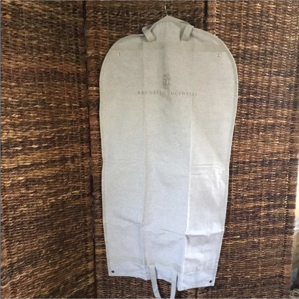 BRUNELLO CUCINELLI NEW FABRIC ZIPPER SNAP BUTTONS TRAVELING BAG-FINAL PRICE